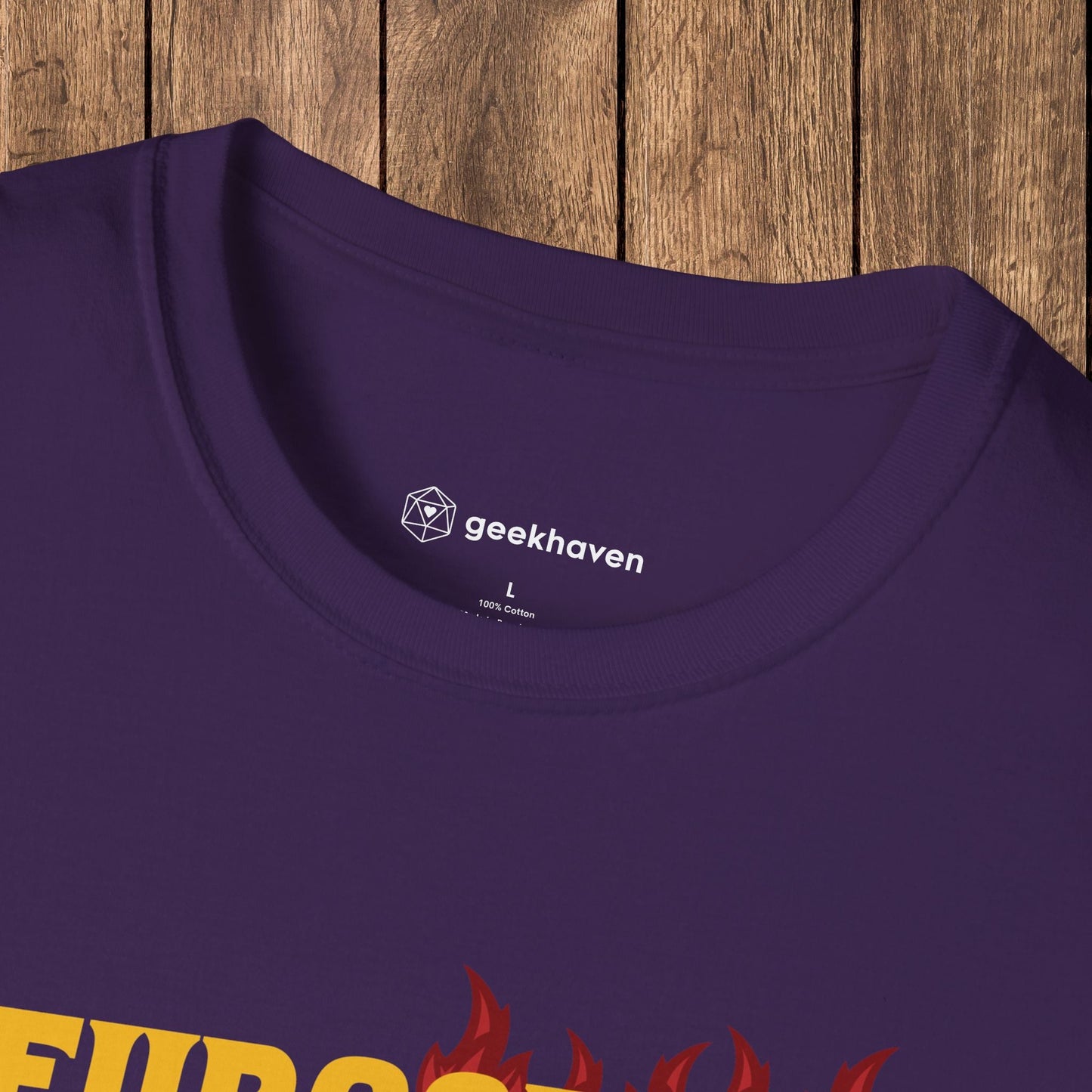 Neurospicy and a Little Bit Dicey Funny Gamer T-shirt Version 2 Designed by GeekHaven