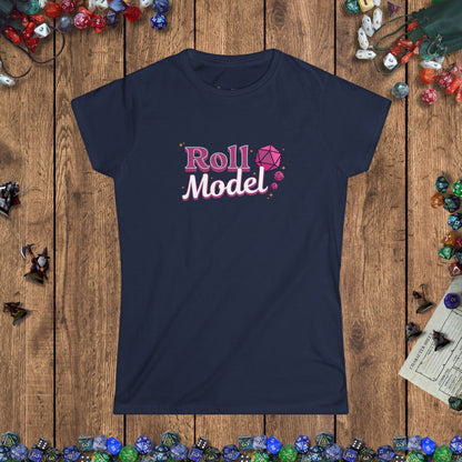 Roll Model Funny DnD Women's Cut T-Shirt - US Designed by GeekHaven