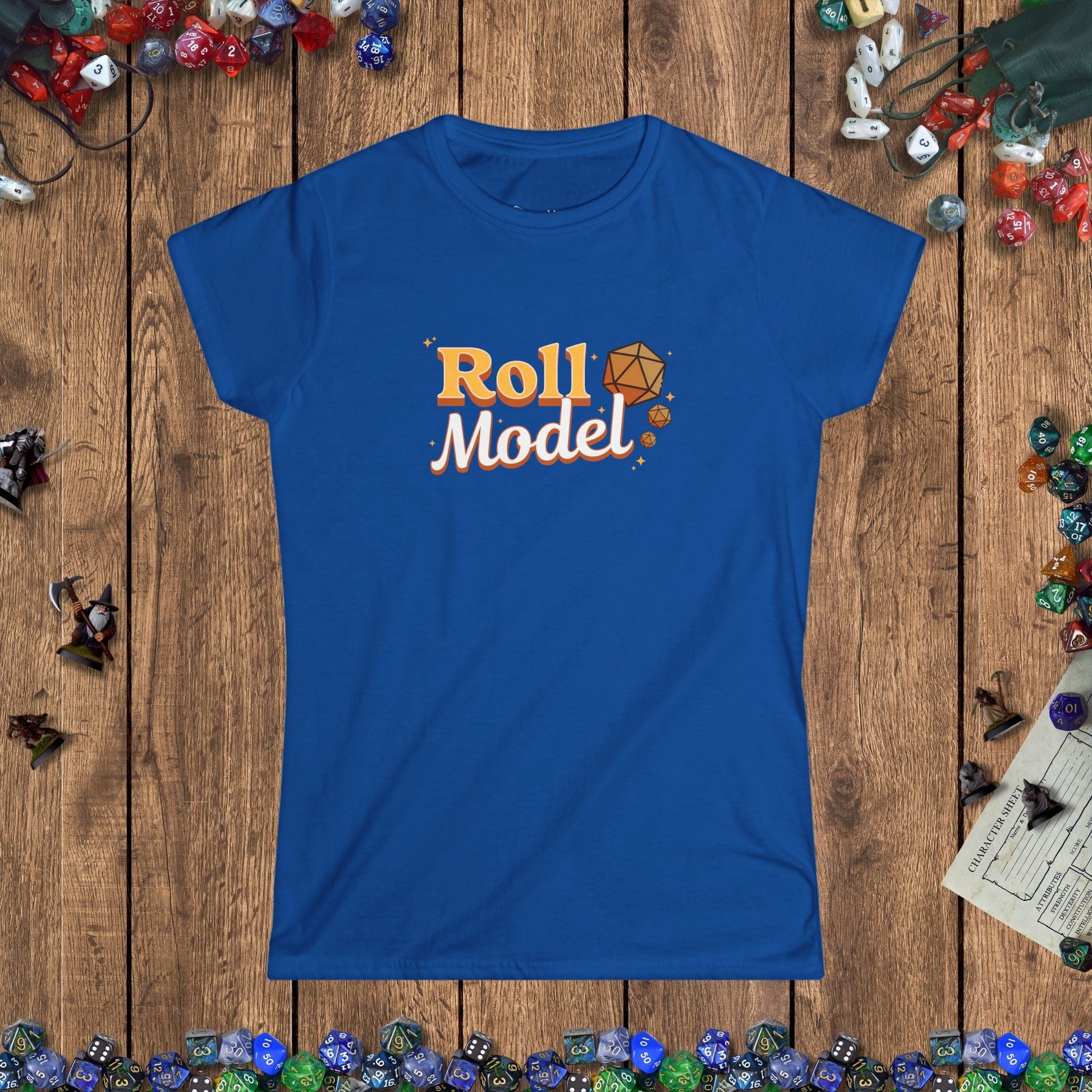 Roll Model Funny DnD Women's Cut T-Shirt - US Designed by GeekHaven
