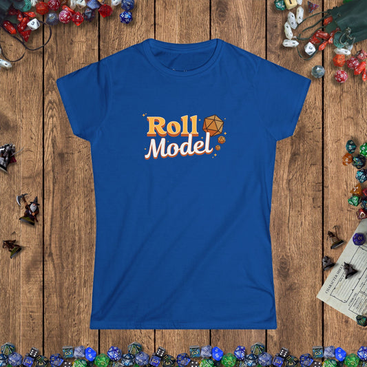 Roll Model Funny DnD Women's Cut T-Shirt - US Designed by GeekHaven