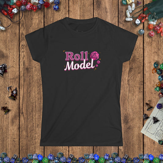 Roll Model Funny DnD Women's Cut T-Shirt - US Designed by GeekHaven