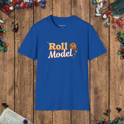 Roll Model Funny Women's DnD T-Shirt Designed by GeekHaven