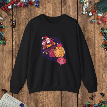 Santa's Dice - Powered Sleigh Funny DnD Christmas Jumper Designed by GeekHaven